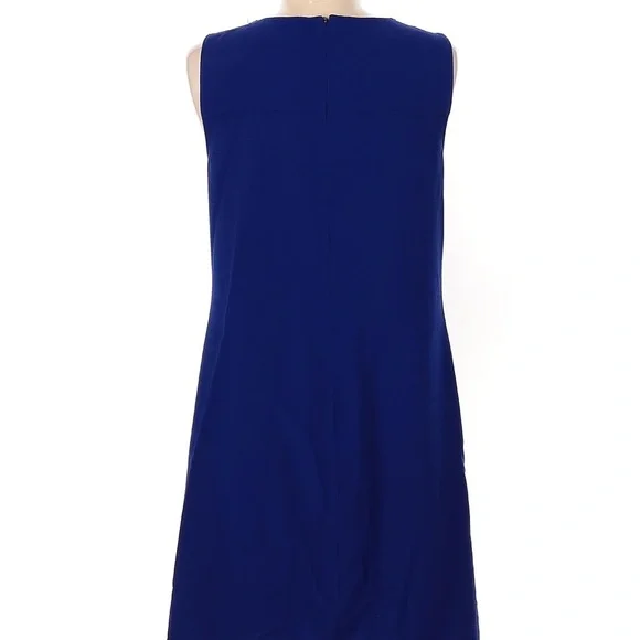 Ann Taylor Blue & black sleeveless sheath dress 10 - Picture 2 of 9